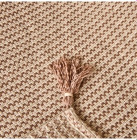 Resim Soft Shiny Koltuk Şalı - Bej / Kahverengi - 130x170 Cm Çok Renkli 