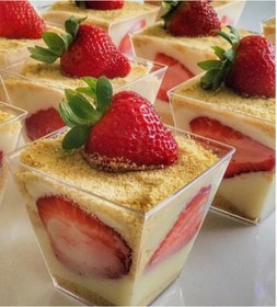 Resim ATG4X4 250 adet prizma plastik kapaksız şeffaf kase 200cc 