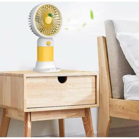 Resim lumed Taşınabilir Mini Fan Vantilatör Şarjlı Mini Serinletici Masaüstü Vantilatör Stantlı Fan 