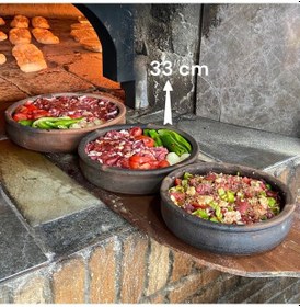 Resim Toprak Güveç Tava- Fırın Kabı Toprak Tepsi 33 cm 5-6 kişilik Diğer 