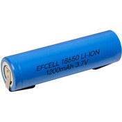 Resim Efcell 18650 Pil 3.7V 1200mAh Lion Puntolu 