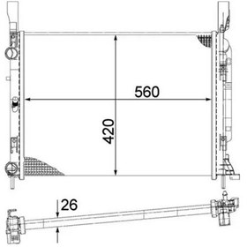 Resim Mahle Cr1156000p Motor Radyatoru 8200418327 