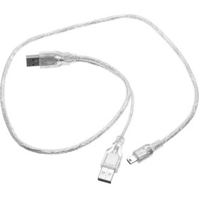 Resim Keepro Mini USB Y Kablo 5 Pin Y Kablo Güç Destekli Harici Harddisk Kablosu 