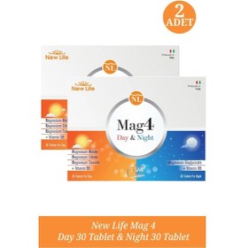 Resim New Life Mag 4 Day 30 Tablet & Night 30 Tablet 2 Adet 
