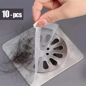 Resim Mutfak, Banyo ve Kanalizasyon için Yapışkanlı 10-Lu Plastik Dren Yakalayıcı ve Süzgeç - Yiyecek Kalıntısı ve Saç Tıkanıklıklarını Önler Halloween, Noel Dekorasyonları 