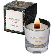Resim Gloria Perfume Exotic Fruity Scented Candle Mum - Gümüş - 220 gr 