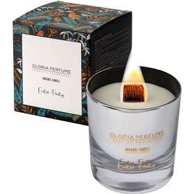Resim Gloria Perfume Exotic Fruity Scented Candle Mum - Gümüş - 220 gr 
