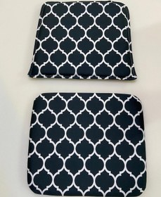 Resim Knsz minder seti 1 li mazlum viona kumaş oturma ve sırt tel sandalyesi minderi bir arada 