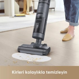 Resim Dreame H12 Core Islak/Kuru Süpürge Hafif ve Akıllı Süpürge ve Paspas, Akıllı Kir Algılama, Otomatik Kendi Kendini Temizleme, Ahşap Vinil ve Sert Zeminler 
