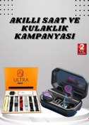 Resim NEZADE STORE Yeni Nesil Akıllı Saat ve Bluetooth Kulaklık Kampanyası Dijital Göstergeli Powerbankli 