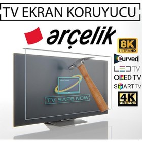 Resim TVSAFENOW Arçelik Uyumlu A50A800B 50'' İnç 127 Ekran ARÇELİK TV Ekran Koruyucu 