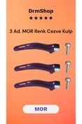 Resim shopdrm Üniversal Cezve Sapı Renkli Cezve Kulbu 3 adet 