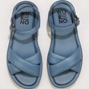 Resim Bueno Shoes Mavi Deri Kadın Düz Sandalet 01wu5901 