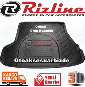 Resim Kia Cerato Bagaj Havuz Paspası 3D Siyah 2004 - 2009 Rizline N11.14488 