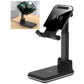 Resim Sunskyy T6 2 İn 1 Taşınabilir Katlanır Kablosuz Çift Şarj Cihazı Siyah 