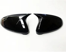 Resim Volkswagen Golf İle Uyumlu 7 Yarasa Ayna Kapağı Piano Black, Abs Plastik 