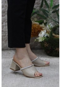 Resim Fort 6395 Taşlı Topuklu Kadın Terlik 001 