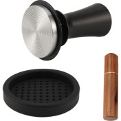 Resim Auralia Brevity Espresso Kahve Makinesi Için Wdt Aletli Kalibre Edilmiş Yaylı 51MM Kahve Espresso Tamper, Silikon Mat ile (Yurt Dışından) 