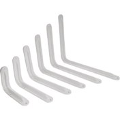 Resim Metal Raf Ayağı 2'li Set / Çiçeklik / Kitaplık / Beyaz Renkli (2 Adet Raf Ayağı + Dubel + Vida) 