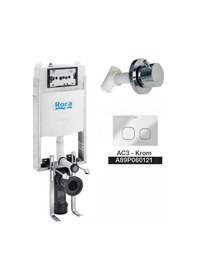 Resim Roca Active One Gömme Rezervuar Seti, Krom - A89p060121 Krom 