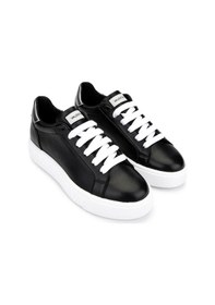 Resim Mario Valentino Kadın Hakiki Deri Siyah Sneakers & Spor Ayakkabı 1040 91v1311 Bn Ayk Y25 Black/gunmetal Siyah 