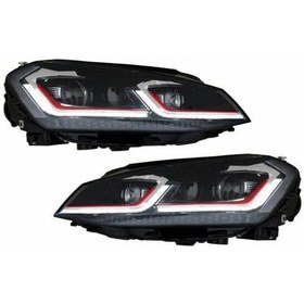 Resim Vw Golf 7.5 Ön Far Bi-Xenon 2016+ J Model Kırmızı 