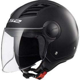 Resim Ls2 Yarım Kask Aırflow Mat Siyah Xxl Beden 