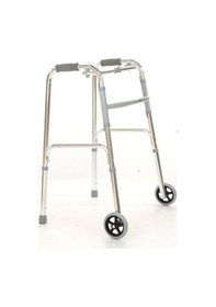 Resim Medikaltec Alüminyum Hareketli Tekerlekli Walker Hasta Yaşlı Yürüteci 