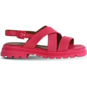 Resim Bueno Shoes Fuşya Deri Kadın Düz Sandalet 01WY5501 01WY5501 