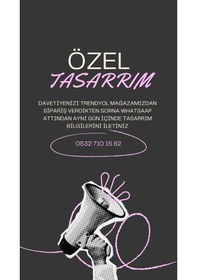 Resim Düğün Kına Nişan Organizasyon Davetiyesi Baskılı 
