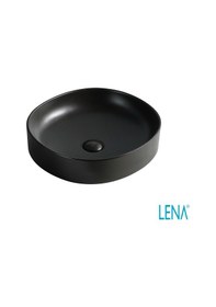 Resim Lena EY-4711MS Tezgahüstü Lavabo Mat Siyah - Siyah 