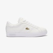 Resim Lacoste Powercourt 2.0 Leather Kadın Beyaz Sneaker 
