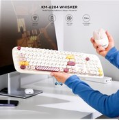 Resim Everest KM-6284 Whisker Kablosuz Q Klavye Mouse Seti 