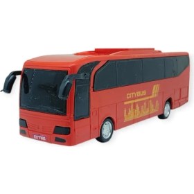Resim Sürtmeli Tur Otobüsü - 23 cm - Kırmızı 