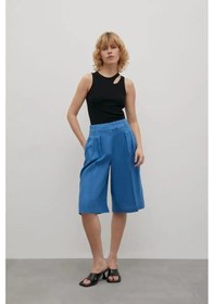 Resim Finn Flare Pilkli Bermuda Şortlar 168841474 Mavi 