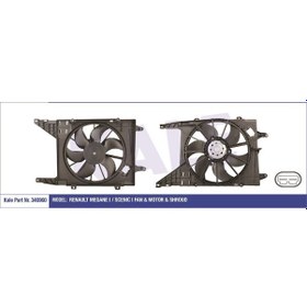Resim KALE 346960 FAN MOTORU MEGANE I SCENIC I DAVLUMBAZLI 