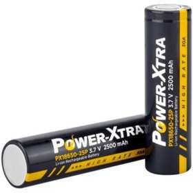 Resim POWER-XTRA Px18650-25p - 3.7v 2500 Mah Li-ion Şarjlı Pil - 12c - 30a 186502 Matkap,süpürge Uyumlu 