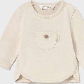 Resim MAYORAL Newborn Bebek Sweatshirt Bej 