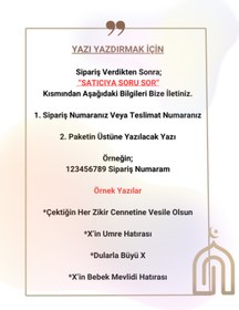 Resim Azra 10'lu Paket Kadın Umre, Hac Hediyelik Seti, Tülbent, İnci Tesbih, Taşlı Zikirmatik 