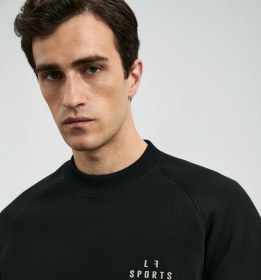 Resim Lufian Sıgma Erkek Sweatshirt Siyah Siyah 112030186100100 Siyah 