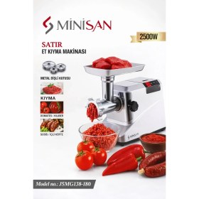 Resim Minisan Satır Et Kıyma Makinesı Paslanmaz Çelik Profesyonel Kolay Kullanım 