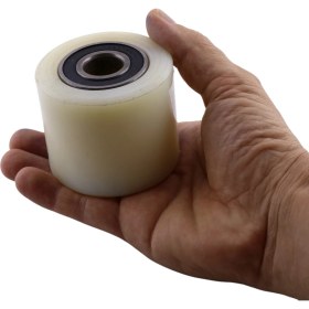 Resim 85X70X20 mm Transpalet Tekeri Rpr Rulmanlı Bilyalı Beyaz Tekerlek Palet Taşıma Arabası Tekeri 
