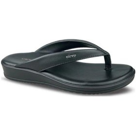 Resim Ceyo 9984-9 Memory Foam Comfort Taban Parmak Arası Kadın Terlik Siyah 36-40 Siyah 