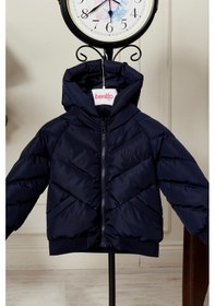 Resim Erkek Bebek Kapüşonlu Kışlık Mont 51332 Lacivert 