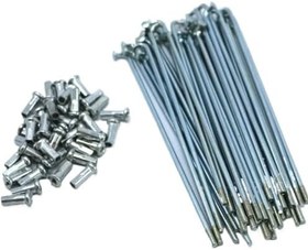 Resim Yol Bisikleti Jant Telleri, Elektrikli Bisiklet Konuşmacı 12G 2.5mm 56-240mm 45 Çelik Siyah 37 adet 