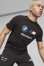 Resim BMW MMS ESS Logo Tee Siyah Erkek Kısa Kol T-Shirt Puma