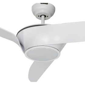 Resim Alsanfan Nero Beyaz Aydınlatmalı Uzaktan Kumandalı 132CM Tavan Vantilatörü 