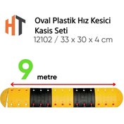 Resim Hayat Trafik Oval Plastik Hız Kesici Kasis Seti 9 metre 