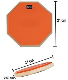Resim Midex DD-1080-C Bateri Davul Çalışma Pedi 8" Drum Practice Pad 
