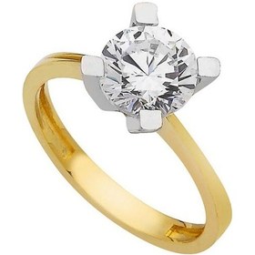 Resim Tektaş Yüzük Altın 14 Ayar (507595882) 